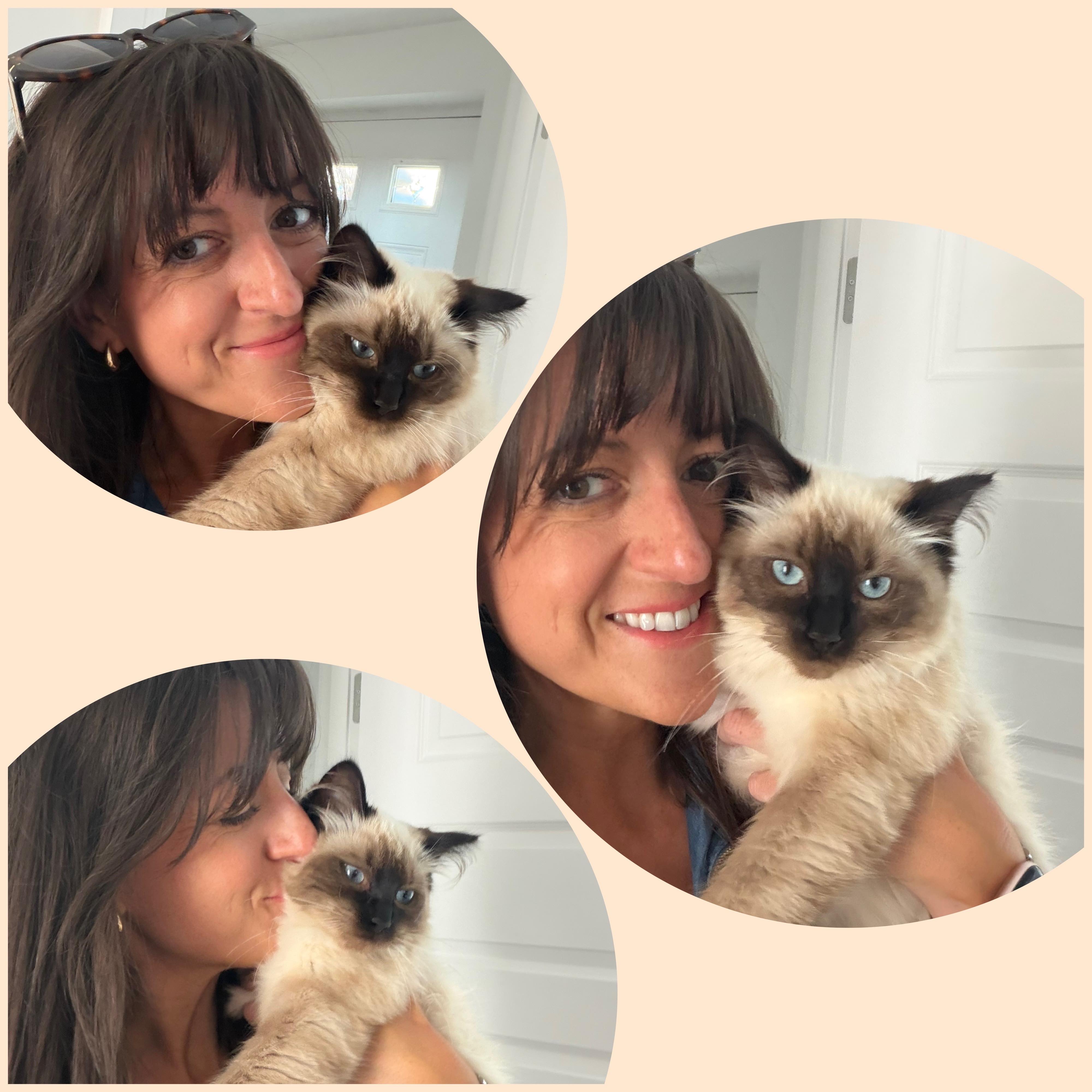 Shivonne with a cat